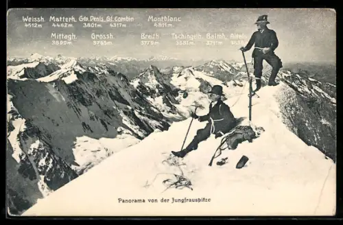 AK Auf der Jungfrauspitze