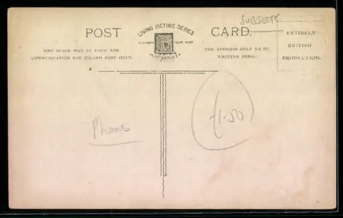 AK Paar telefoniert mit einander