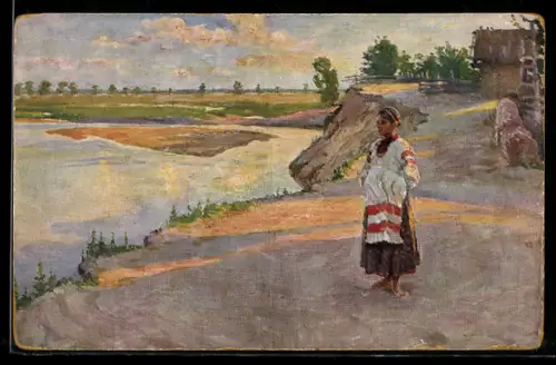 Künstler-AK sign. B. Vladimirskij: Dans la Biälo-Rossia