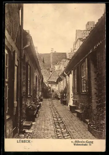AK Lübeck, V.-Höveln-Gang, Wahmstrasse 75