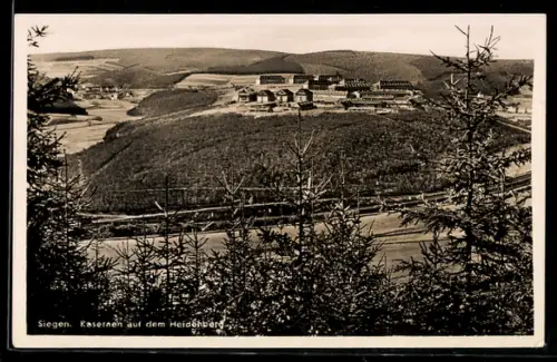 AK Siegen, Kasernen auf dem Heidenberg