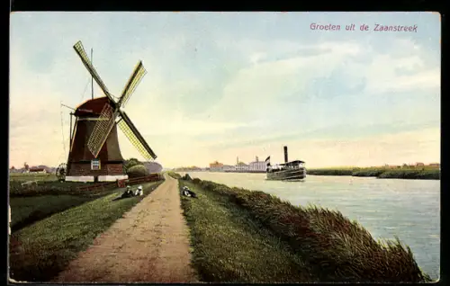 AK Zaanstreek, Panorama, Windmühle