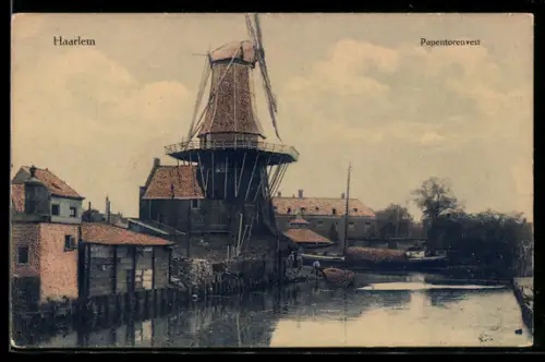 AK Haarlem, Papentorenvest, Windmühle