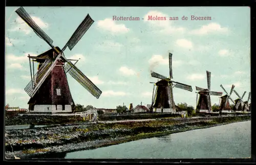 AK Rotterdam, Molens aan de Boezem, Panorama