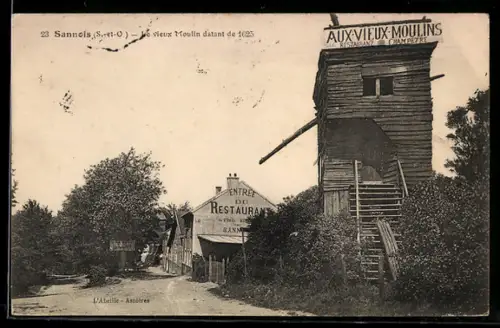AK Sannois /S.-et-O., Le Vieux Moulin, Restaurant Aux-Vieux-Moulins