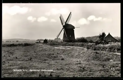 AK Bergen /N. H., Damlander Poldermolen