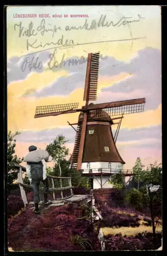 AK Worpswede / Lüneburger Heide, Mühle
