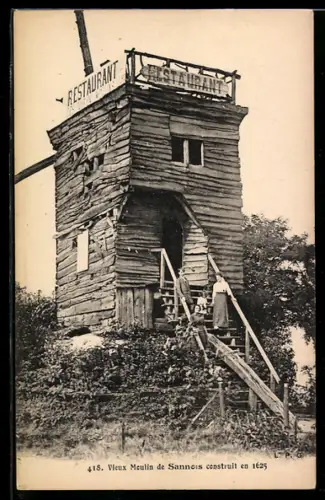 AK Sannois, Vieux Moulin de Sannois construit en 1625, Restaurant