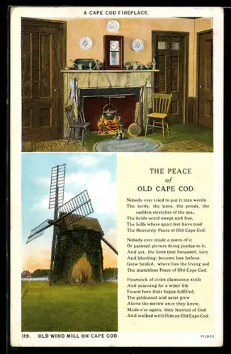 AK Cape Cod, Old Windmill, Cape Cod Fireplace