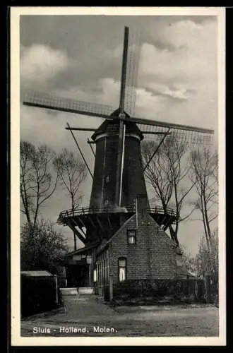 AK Sluis /Holland, Molen