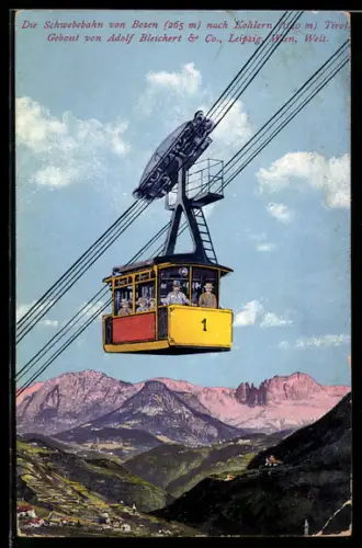 AK Bozen, Die Schwebeban von Bozen nach Kohlern