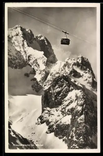 AK Kreuzeckbahn, Gondel im Winter
