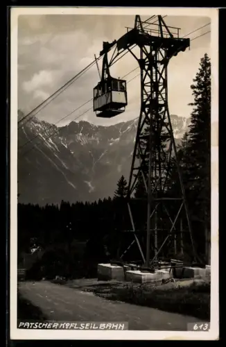 AK Patscherkofel-Seilbahn, Gondel mit Trägermast