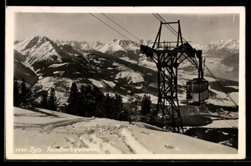 AK Igls, Patscherkofelbahn im Winter