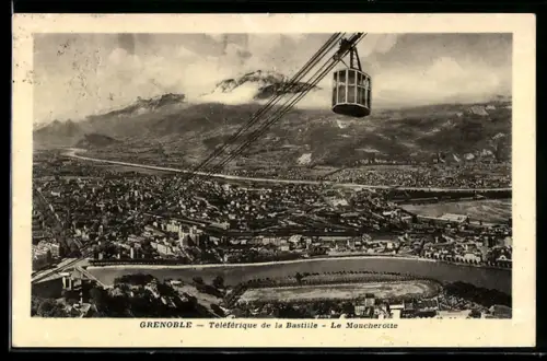 AK Grenoble, Teléférique de la Bastille, Le Moucherotte, Seilbahn