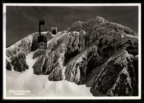AK Säntis, Säntis-Schwebebahn, Gondel u. Bergstation