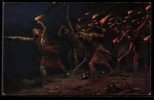 AK Schwert des Herrn und Gideon, Richter, 7. Kap. 19. Vers, Bibel