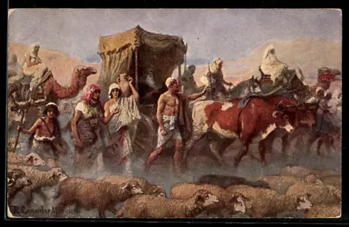 AK Die Heilige Schrift, Israel zieht nach Ägypten