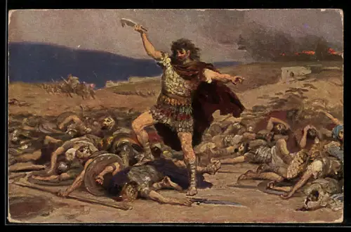 AK Simson erschlägt die Philister, Ri 15,15, Bibel