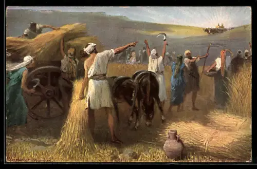 Künstler-AK Die heilige Schrift Nr. 4 /3: Rückkehr der Bundeslade