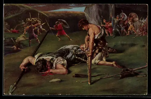 AK Serie: die heilige Schrift, David und Goliath