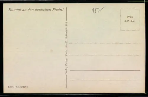 AK Rheindampfer vor Schloss Stolzenfels