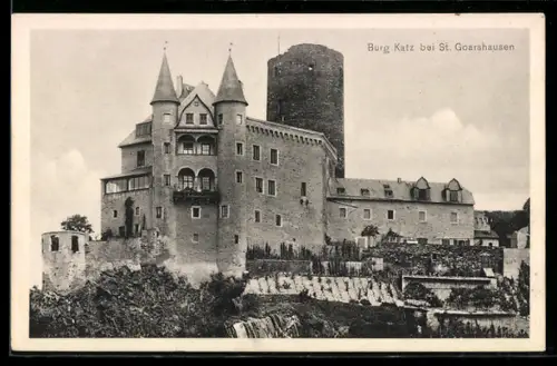 AK St. Goarshausen, Burg Katz