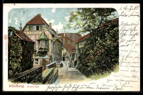 AK Eisenach, Wartburg, Erster Hof