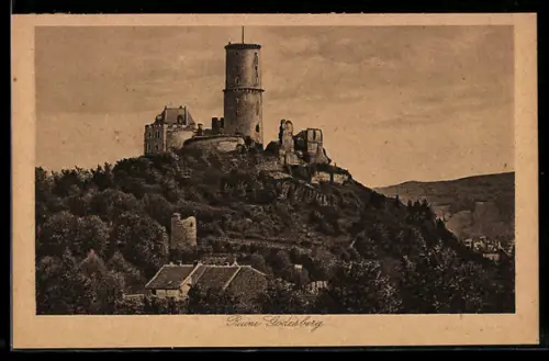 AK Godesberg, Ruine Godesberg mit Umgebung