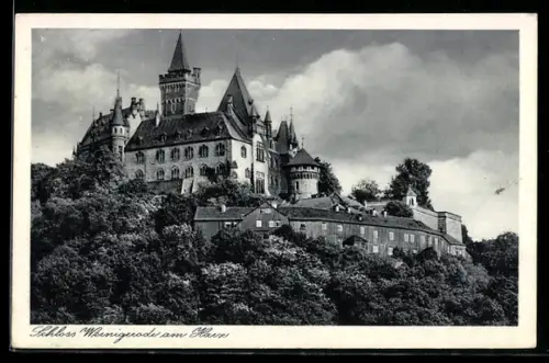 AK Wernigerode a. H., Schloss Wernigerode, Panorama