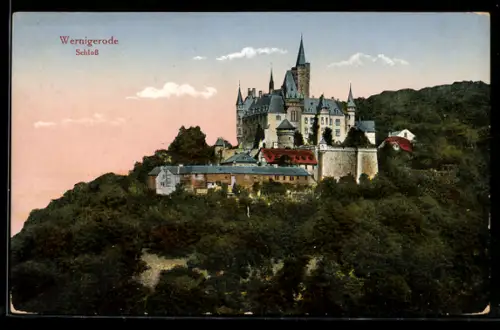 AK Wernigerode a. H., Schloss Wernigerode u. Umgebung