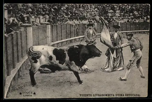 AK Vicente livrabombita d`ume estucada, Stierkampf