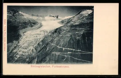 AK Furkastrasse, Rhônegletscher