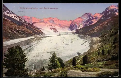 AK Morteratschgletscher & Berninagr. v. d. Chünetta