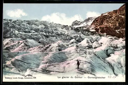 AK Le glacier du Gorner, Gletscher