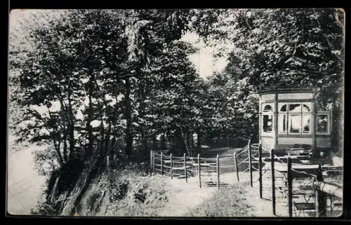 AK Travemünde, Steilufer mit Seetempel und Weg