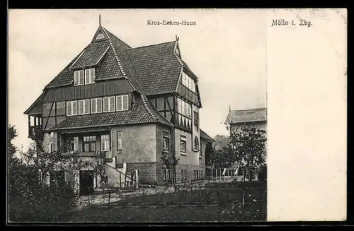 AK Mölln i. Lbg., Krus-Eeken-Huus mit Garten