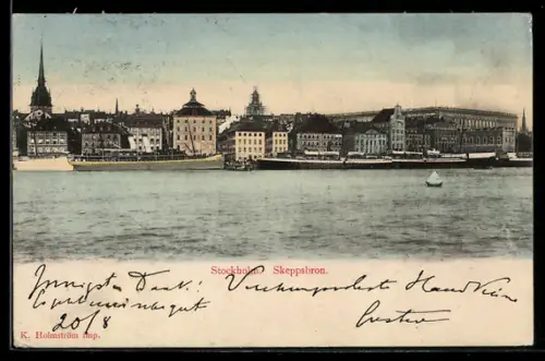 AK Stockholm, Skeppsbronn, Panorama