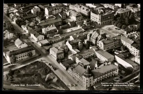 AK Örnsköldsvik, Ortsansicht vom Flugzeug aus