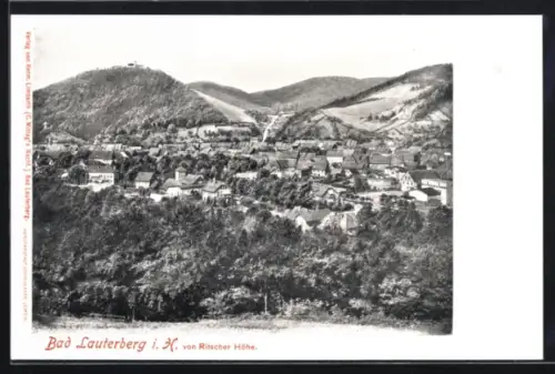 AK Bad Lauterberg i. H., Ansicht von Ritscher Höhe