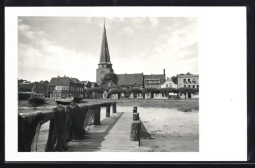 AK Travemünde, Kirche, Hafen, Steg