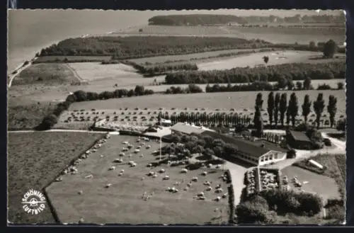 AK Travemünde, Restaurant und Cafe Hermannshöhe, Inh. B. Beythien, Liegewiese, Ostseeküste
