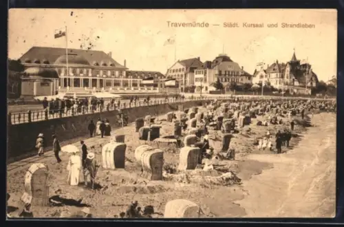 AK Travemünde, Städt. Kursaal und Strandleben