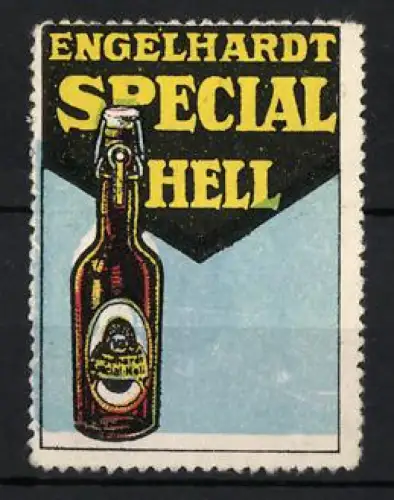 Reklamemarke Engelhardt Special, Helles Bier, Bierflasche mit wiederverwendbarem Verschluss