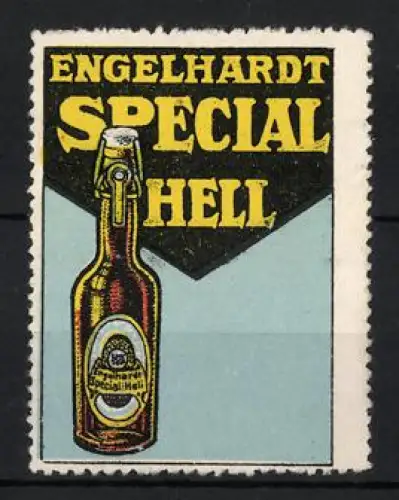 Reklamemarke Engelhardt Special, Helles Bier, Bierflasche mit wiederverwendbarem Verschluss