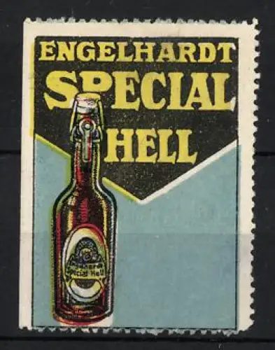 Reklamemarke Engelhardt Special, Helles Bier, Bierflasche mit wiederverwendbarem Verschluss