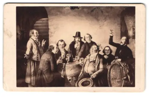 Fotografie unbekannter Fotograf und Ort, Gemälde Wine tasting