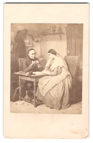 Fotografie unbekannter Fotograf und Ort, Gemälde öffentlicher Schreiber in Bonn