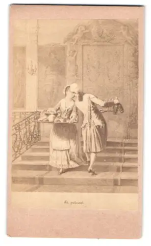 Fotografie unbekannter Fotograf und Ort, Gemälde En passant