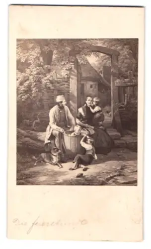 Fotografie unbekannter Fotograf und Ort, Gemälde Die Feierstunde